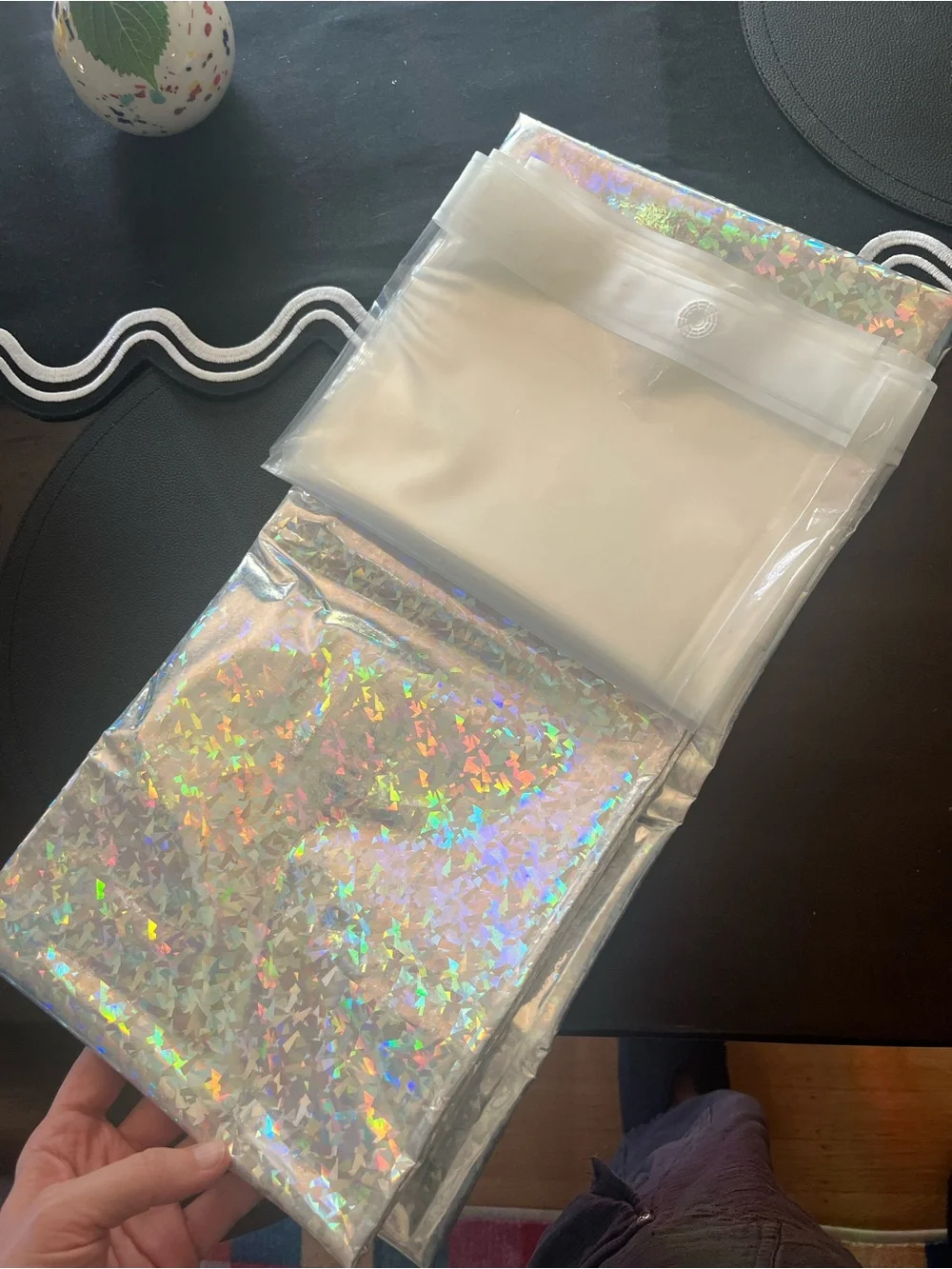 Iridescent Holo Shower Curtain